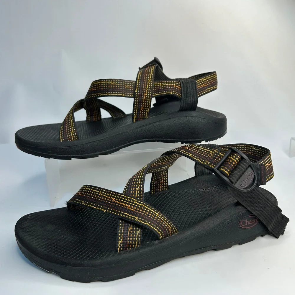 Chaco Z/Cloud Men's 12 Sandals Nik Port Classic Sport Black Multi Straps J105375